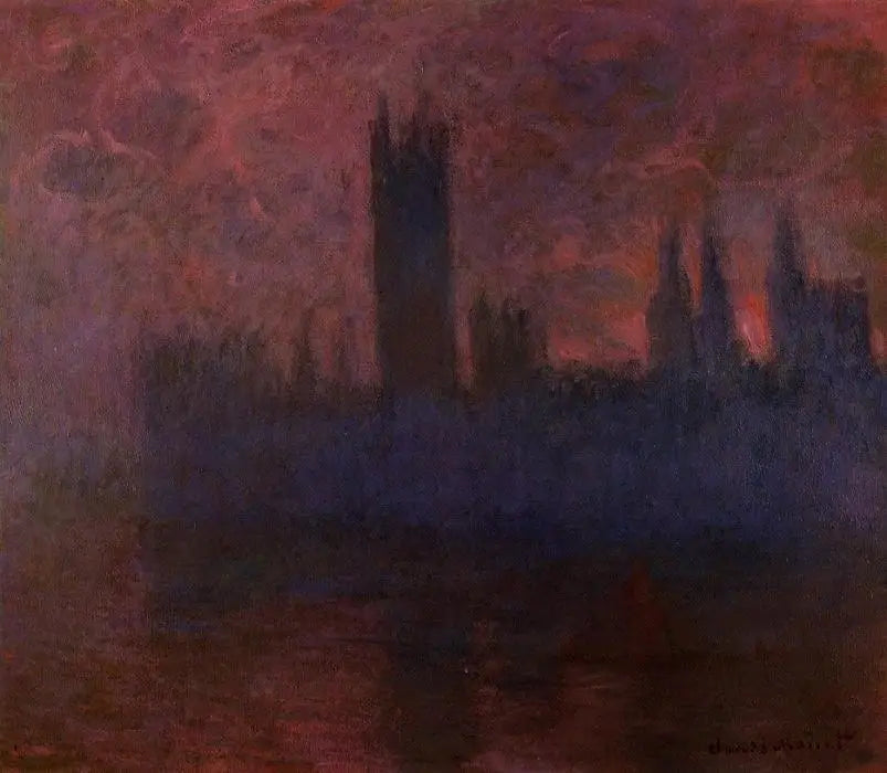 Les Chambres du Parlement, Symphonie à Rose - Claude Monet image 1 reproduction de peinture à l’huile