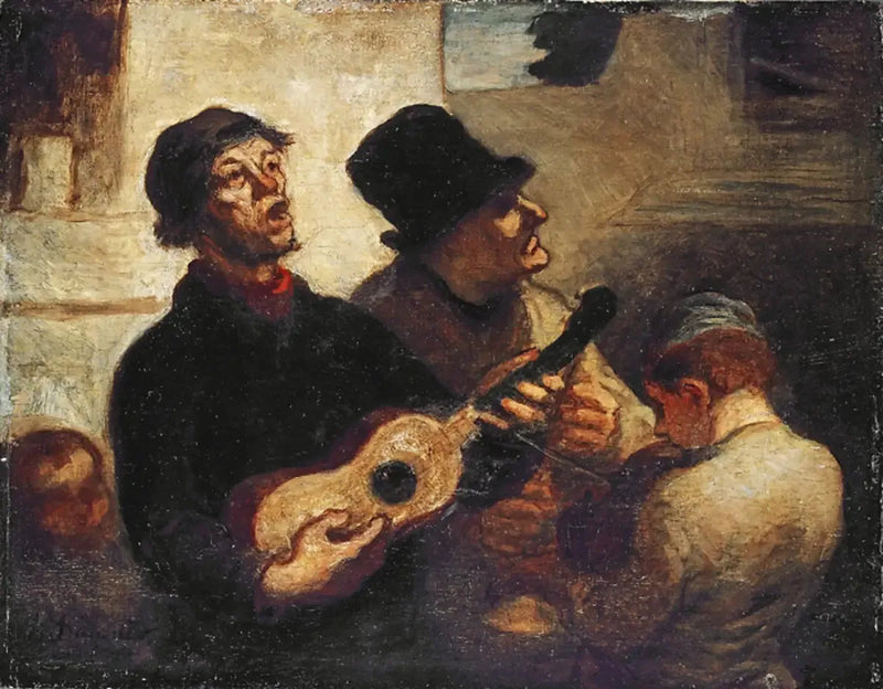 Les Street Singers - Honoré Daumier