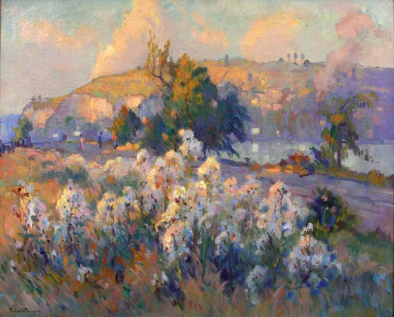 The thistles along the Seine - Robert Antoine Pinchon