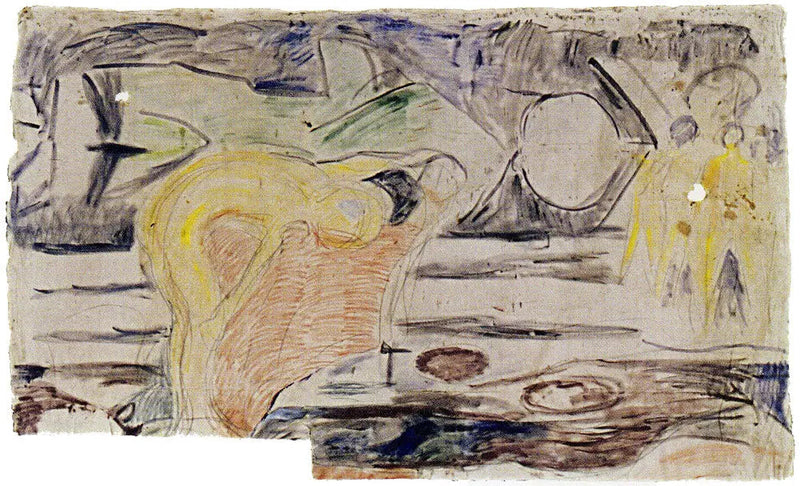 The Seekers: group of standing children - Edvard Munch