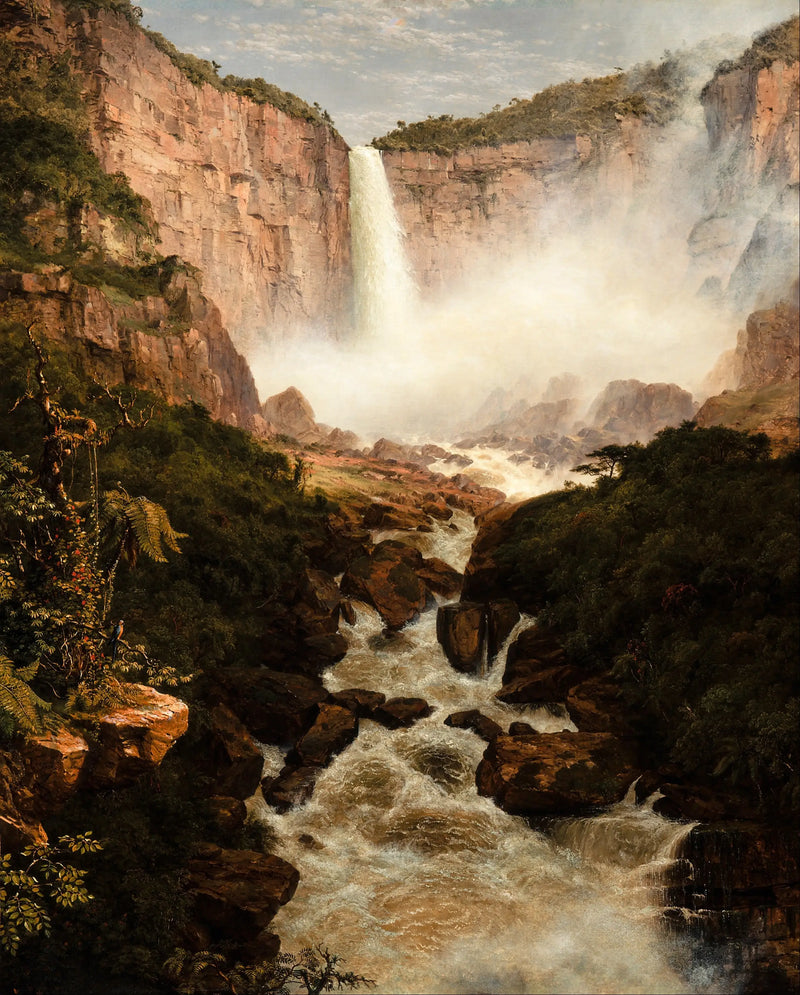 Les Tequendama Falls near Bogotá, New Granada - Frederic Edwin Church