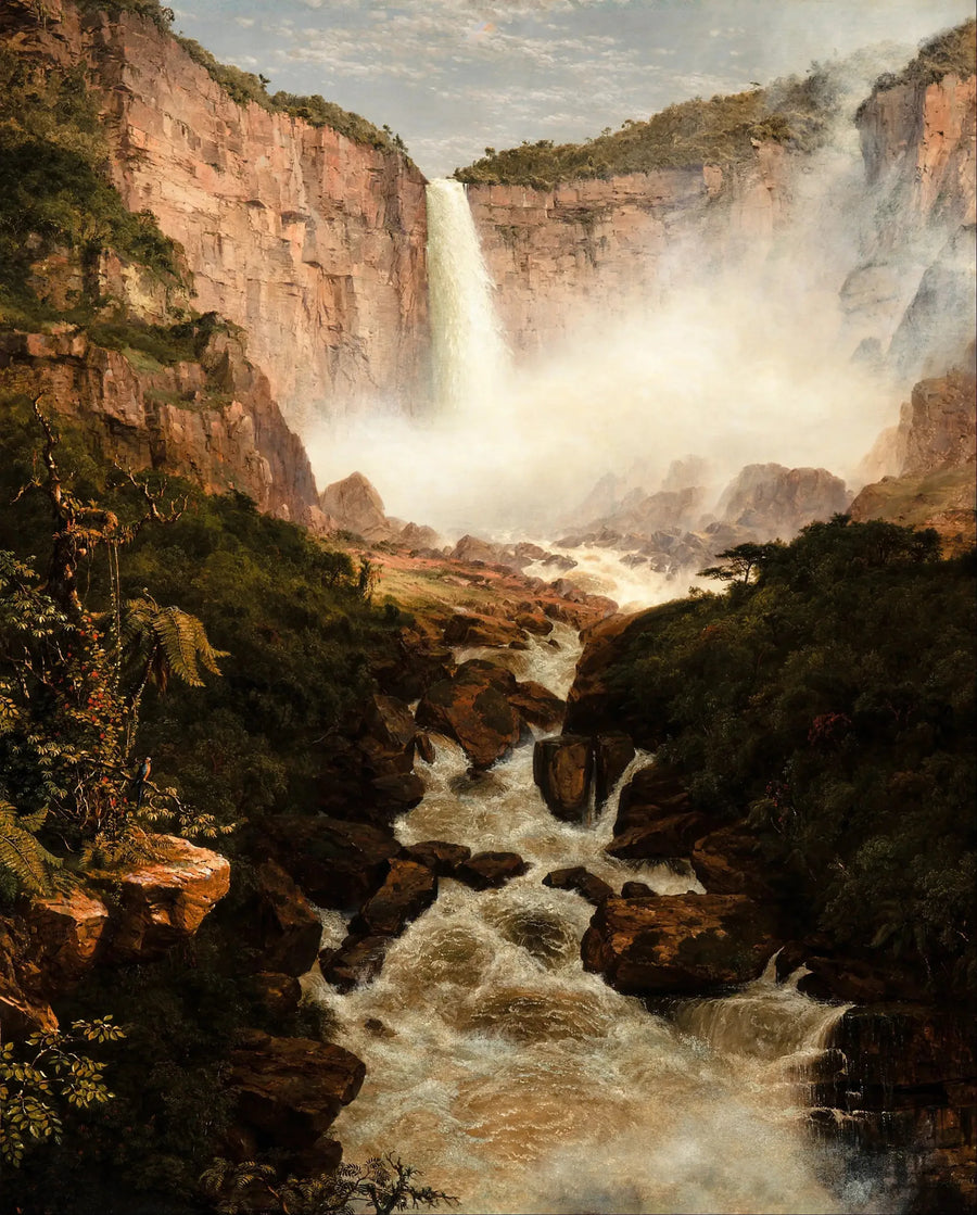Les Tequendama Falls near Bogotá, New Granada - Frederic Edwin Church