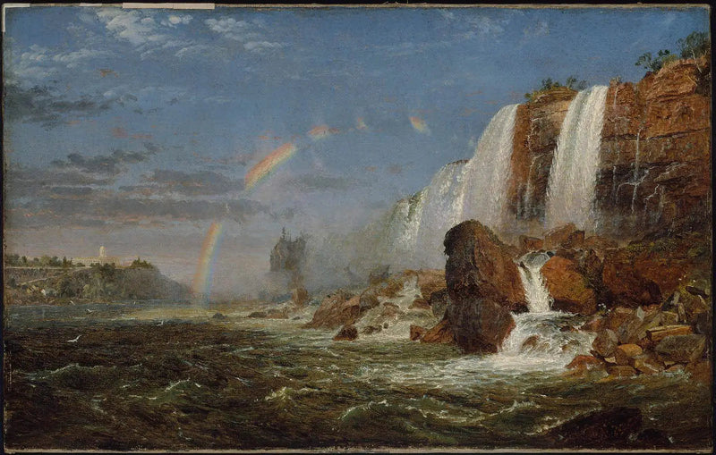 The Niagara Falls from the foot of Goat Island - Jasper Francis Cropsey