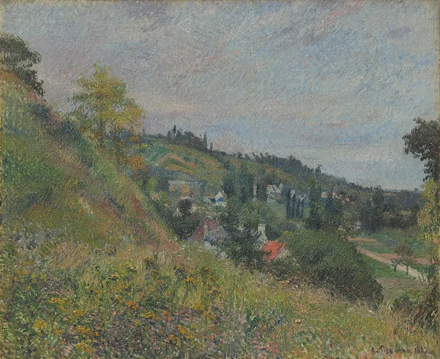 The Cabbage Hills, Pontoise - Camille Pissarro