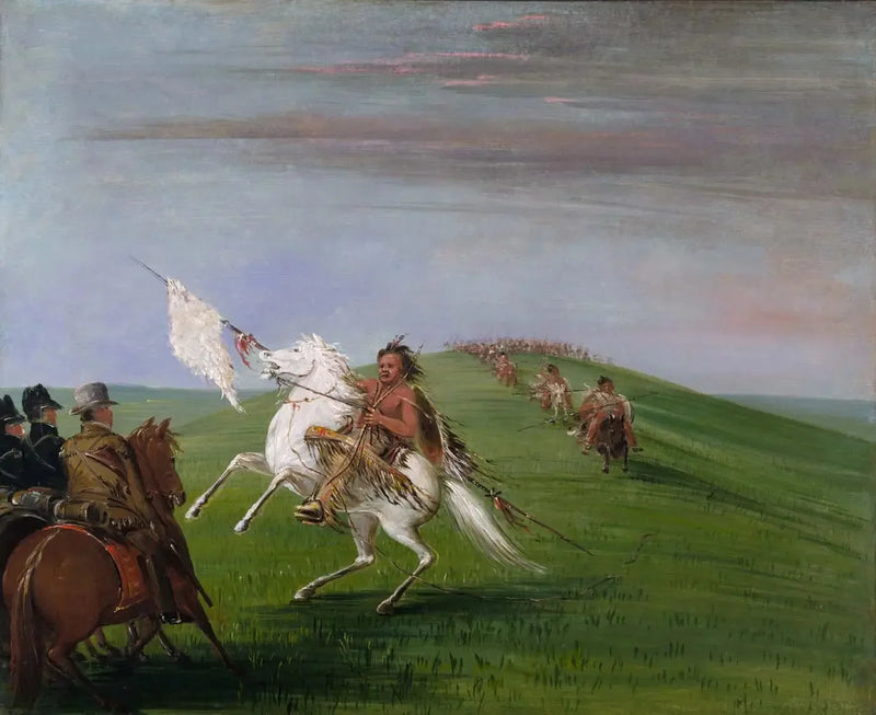 The Comanches meet the Dragons - George Catlin