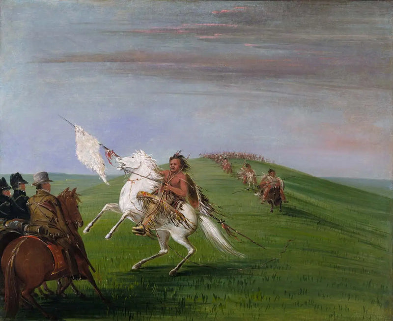 The Comanches meet the Dragons - George Catlin