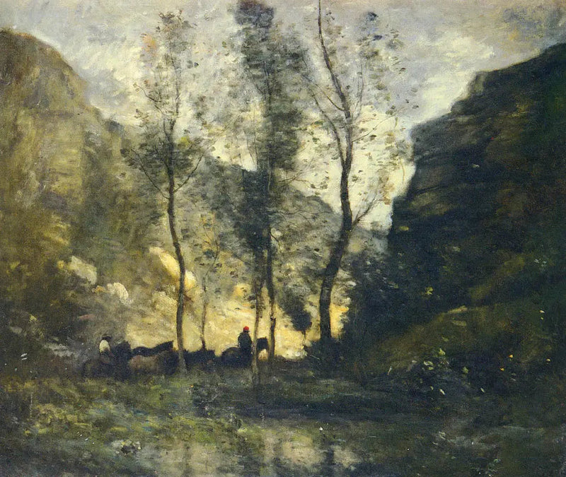The Smugglers - Jean-Baptiste Camille Corot