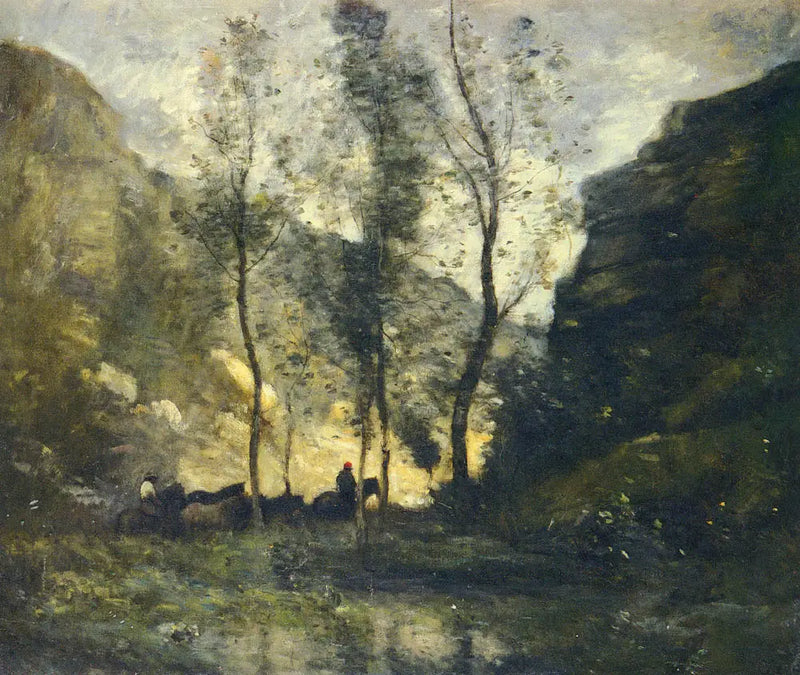The Smugglers - Jean-Baptiste Camille Corot