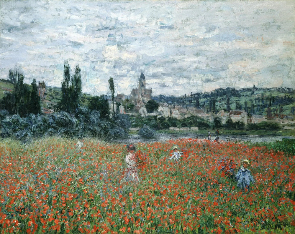 Les Coquelicots près de Vétheuil - Claude Monet image 1 reproduction de peinture à l’huile
