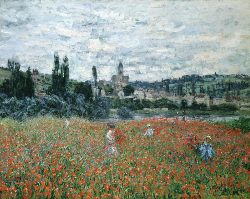 Poppies near Vétheuil - Claude Monet