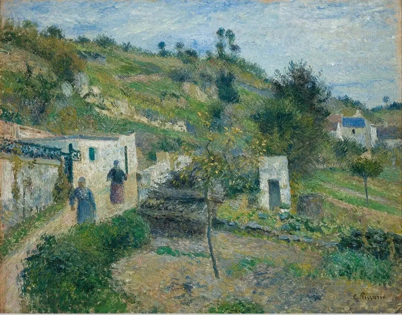 The Hills of Auvers - Camille Pissarro