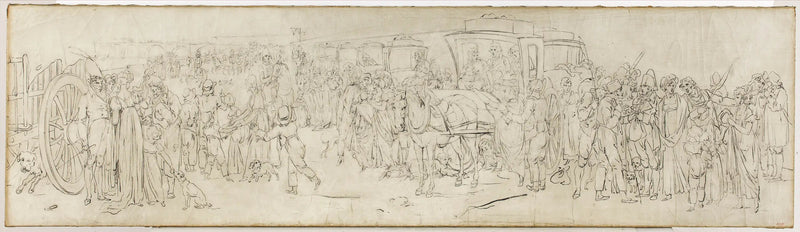 The cuckoos on the Quai des Tuileries - Louis-Léopold Boilly
