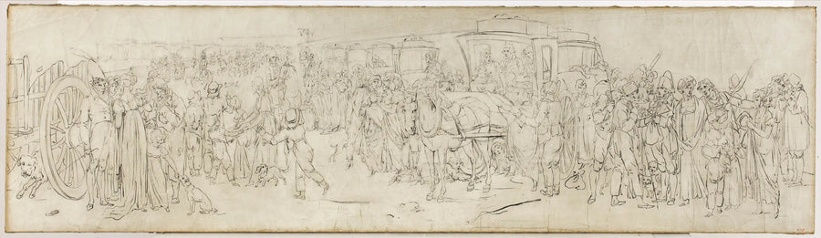 The cuckoos on the Quai des Tuileries - Louis-Léopold Boilly