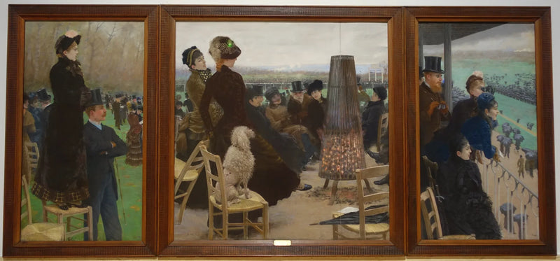 The races at Bois de Boulogne - Giuseppe De Nittis