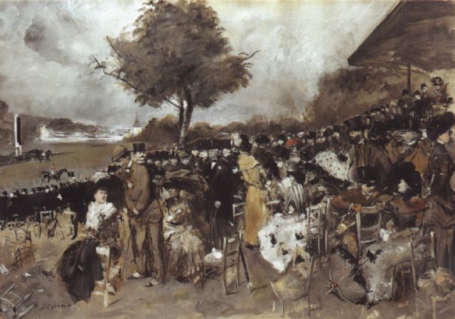 Les courses - Jean-Louis Forain