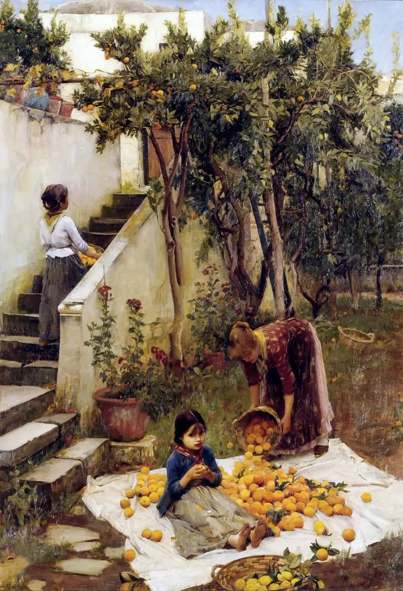 The Orange Pickers - John William Waterhouse