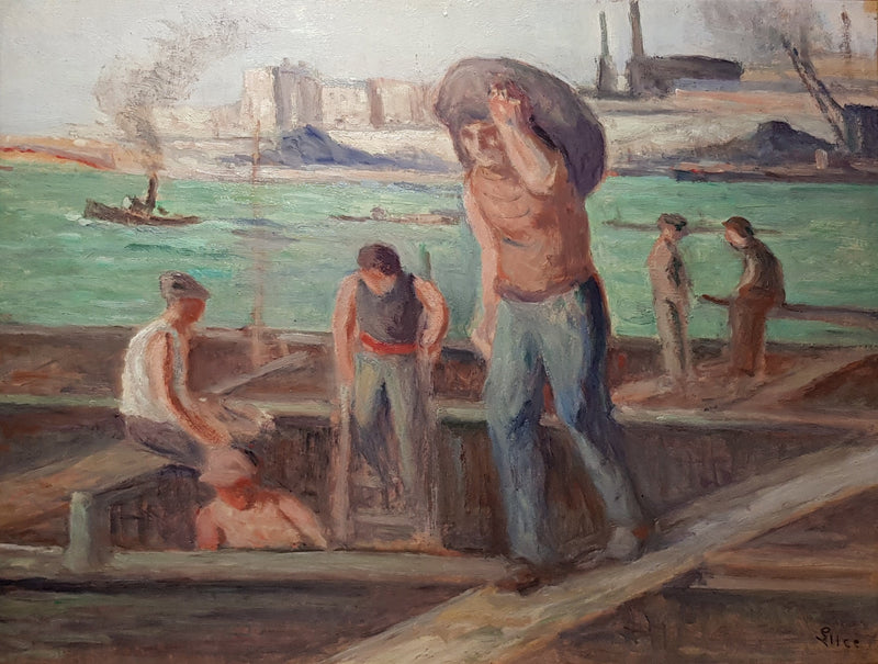 The dockworkers - Maximilien Luce