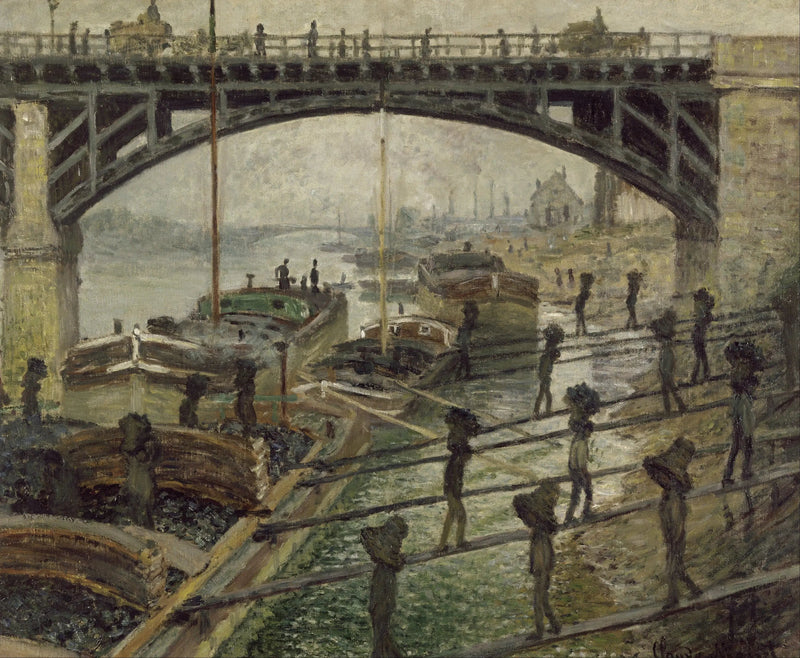 The Coal Unloaders - Claude Monet