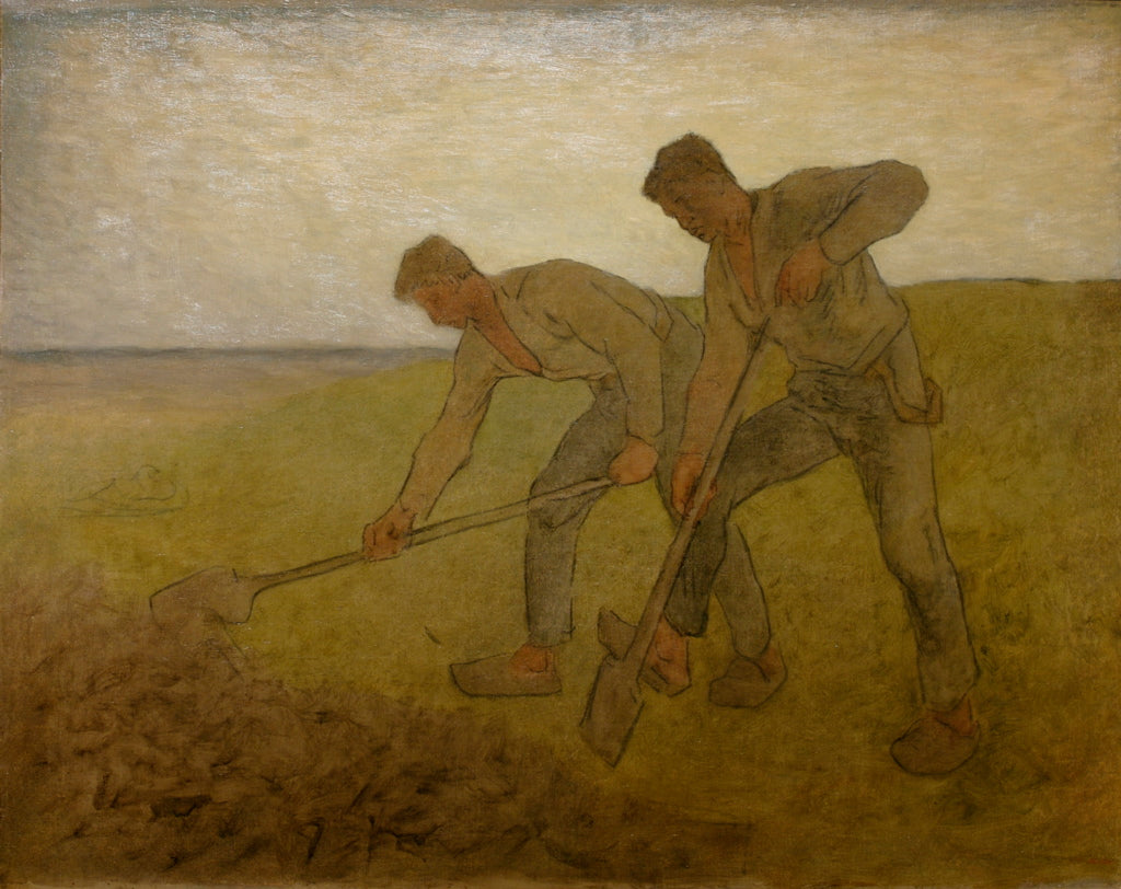 The Two Hoeing Men - Jean-François Millet