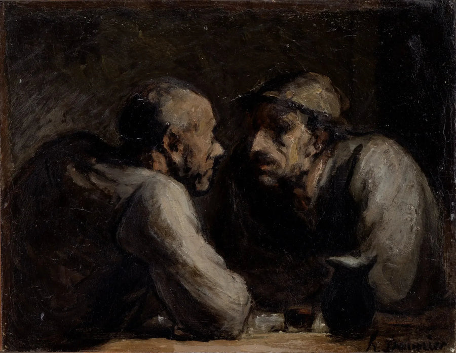The Two Drinkers - Honoré Daumier