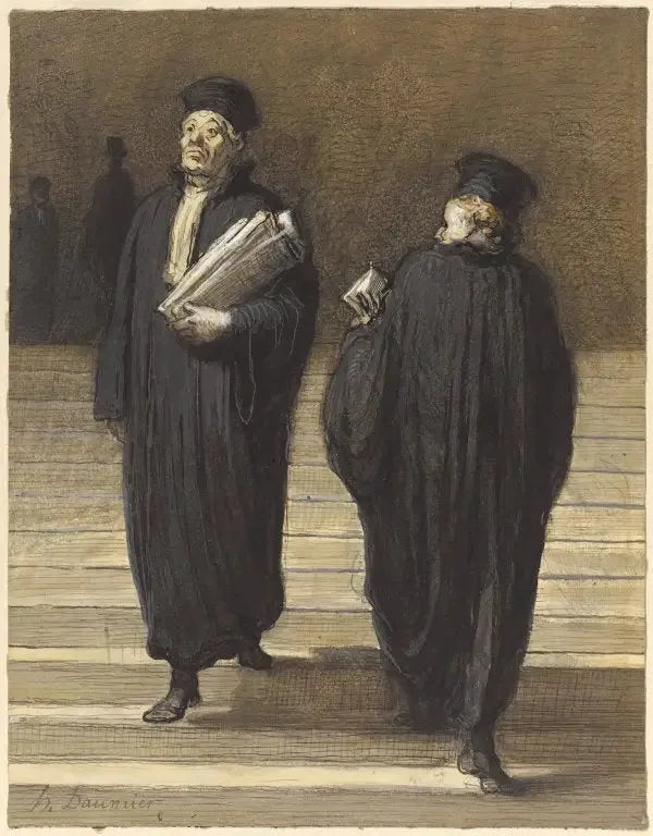 The two lawyer colleagues - Honoré Daumier