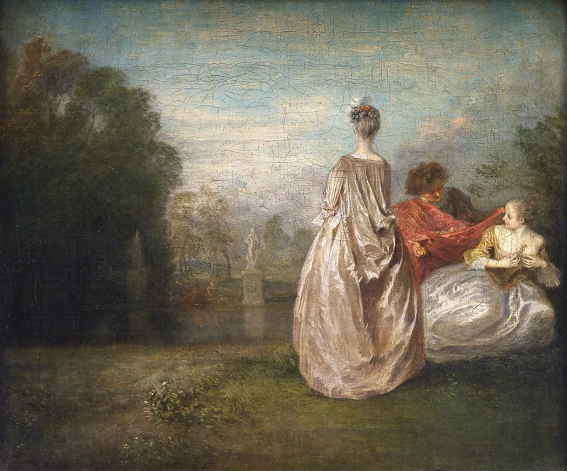The Two Cousins - Antoine Watteau
