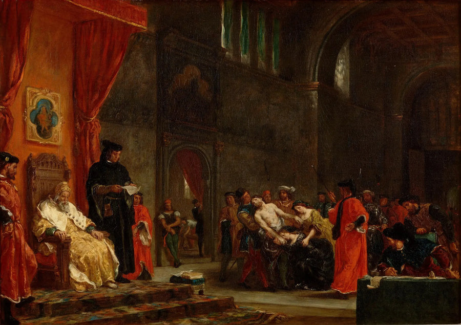 The Two Foscari - Eugène Delacroix