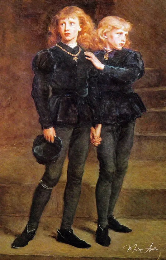 Les deux princes Édouard et Richard dans la tour - John Everett Millais - Reproductions de tableaux et peintures haut de gamme