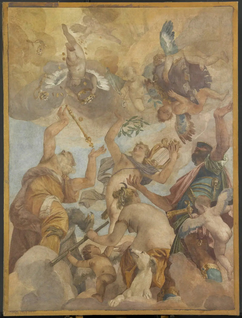 The Gods of Olympus: Jupiter, Apollo, Diana, and Mars - Paul Véronèse