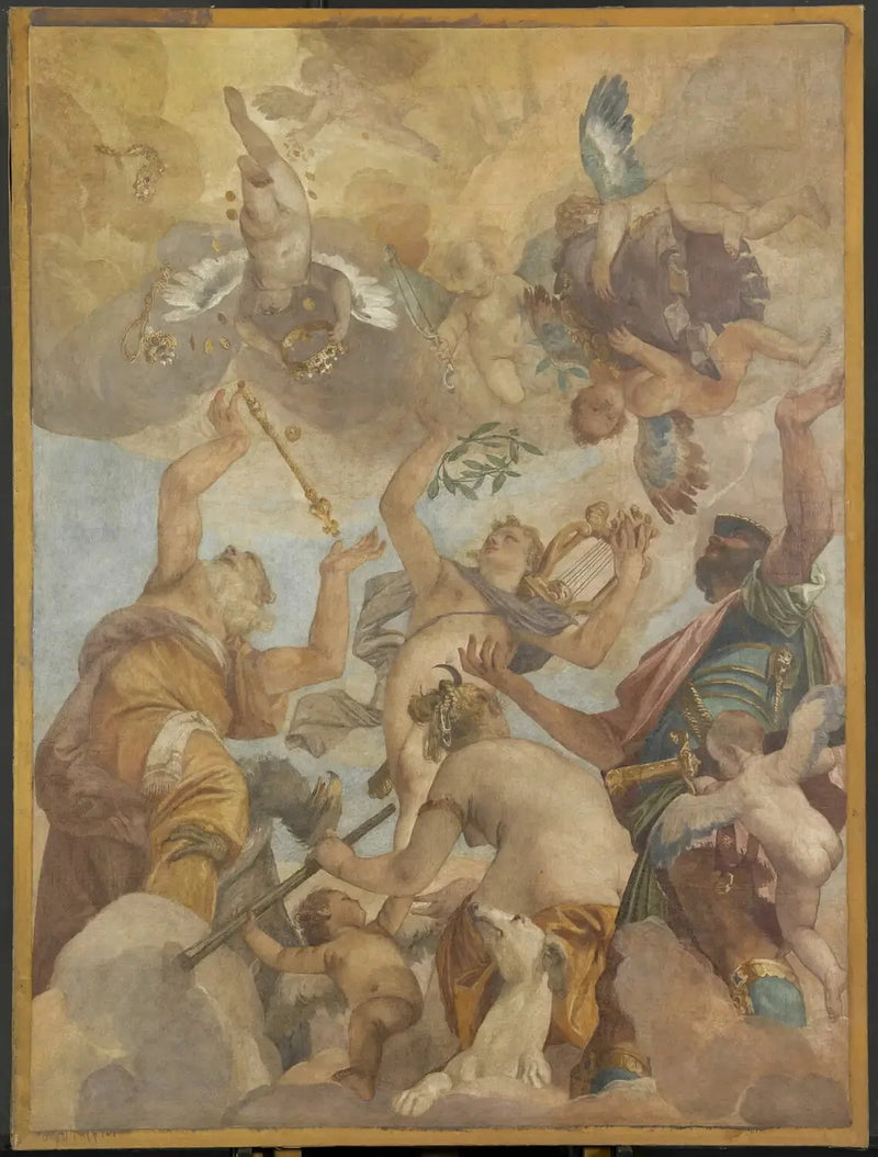 The Gods of Olympus: Jupiter, Apollo, Diana, and Mars - Paul Véronèse