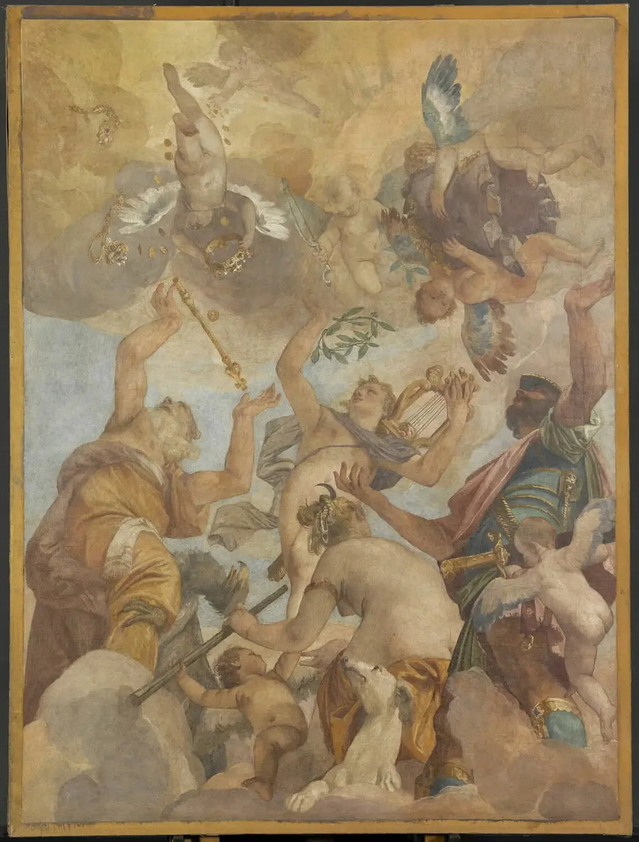 The Gods of Olympus: Jupiter, Apollo, Diana, and Mars - Paul Véronèse