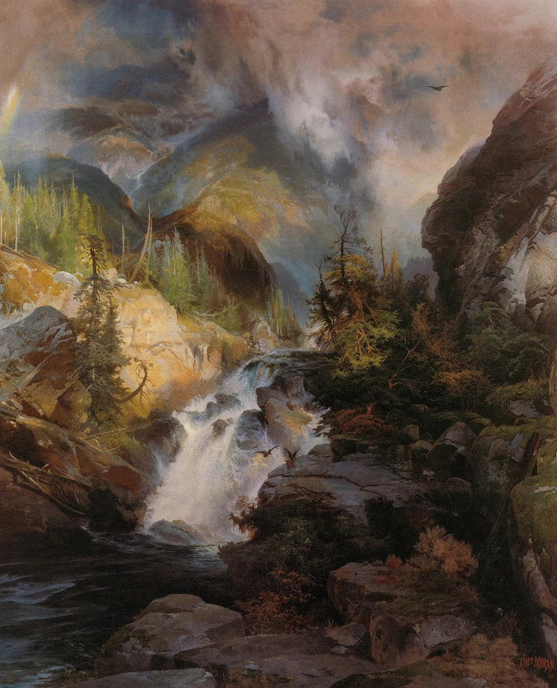The Children of the Mountain - Thomas Moran