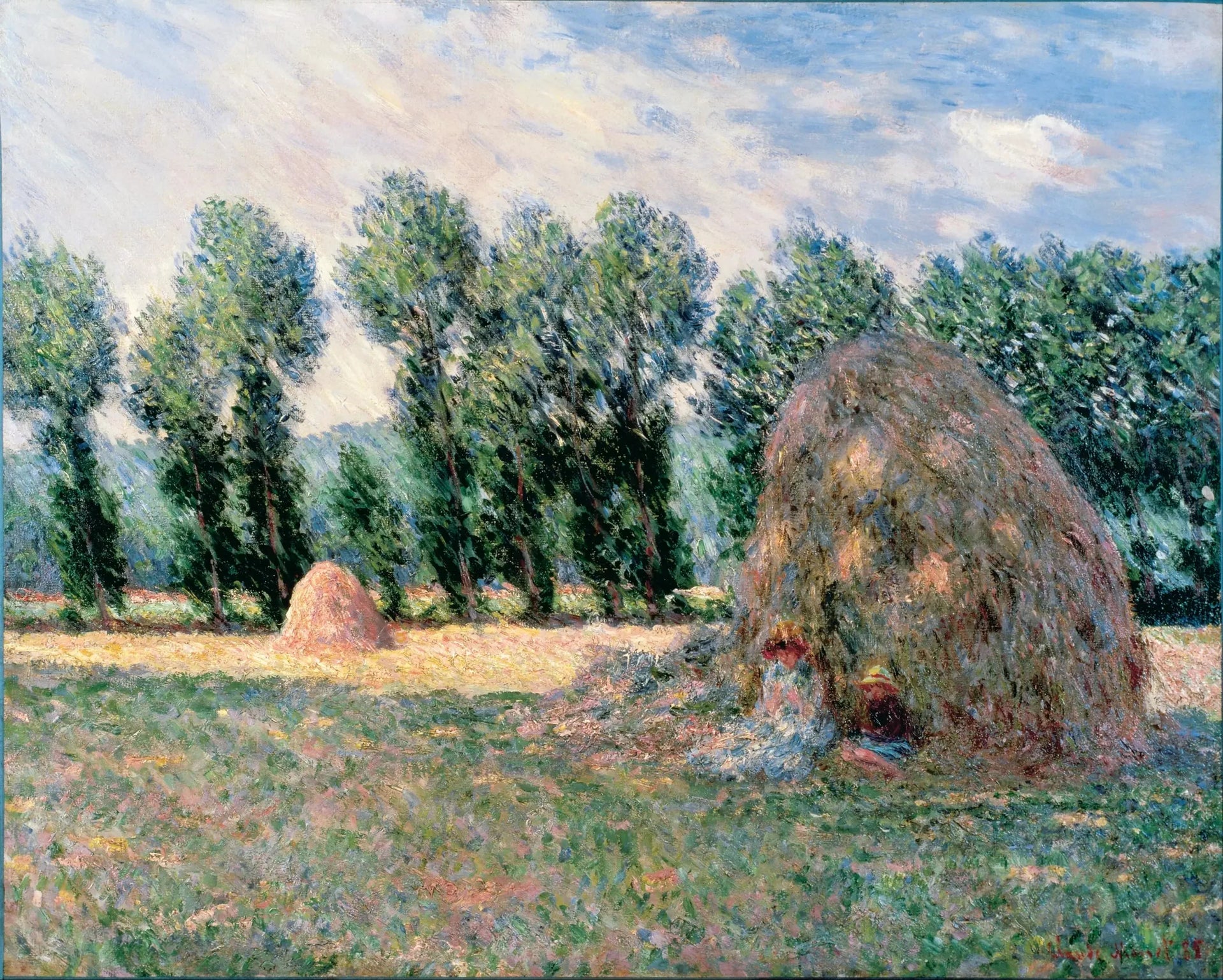 Les étagères - Claude Monet image 1 reproduction de peinture à l’huile