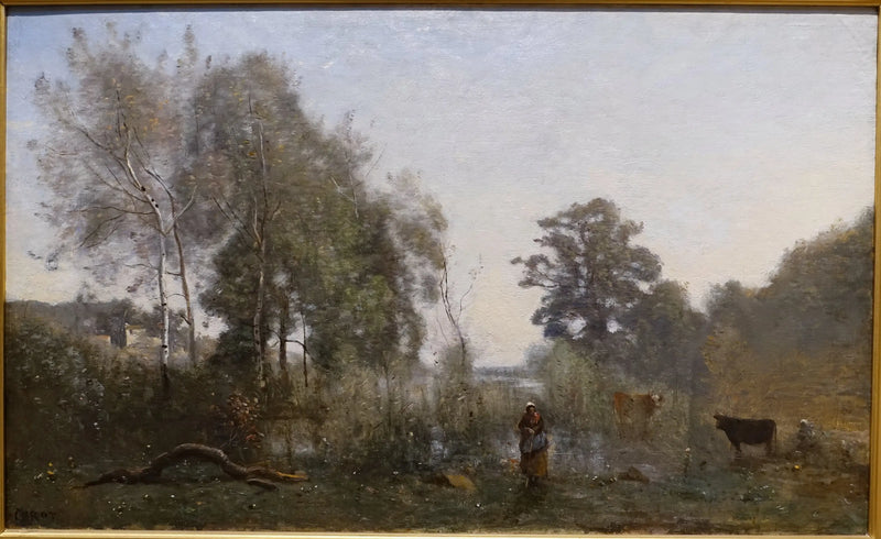 The ponds of Ville d'Avray - Jean-Baptiste Camille Corot