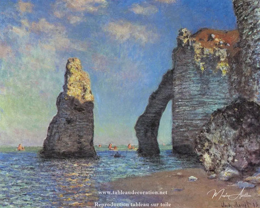 Les Falaises à Étretat - Tableau Monet - Reproductions de tableaux et peintures haut de gamme