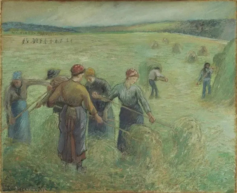 The Haymakers - Camille Pissarro