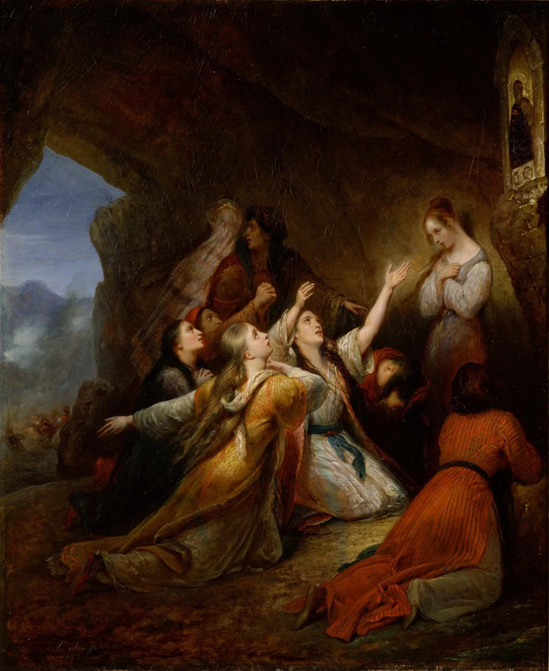 Greek Women Plead for Help from the Virgin - Ary Scheffer