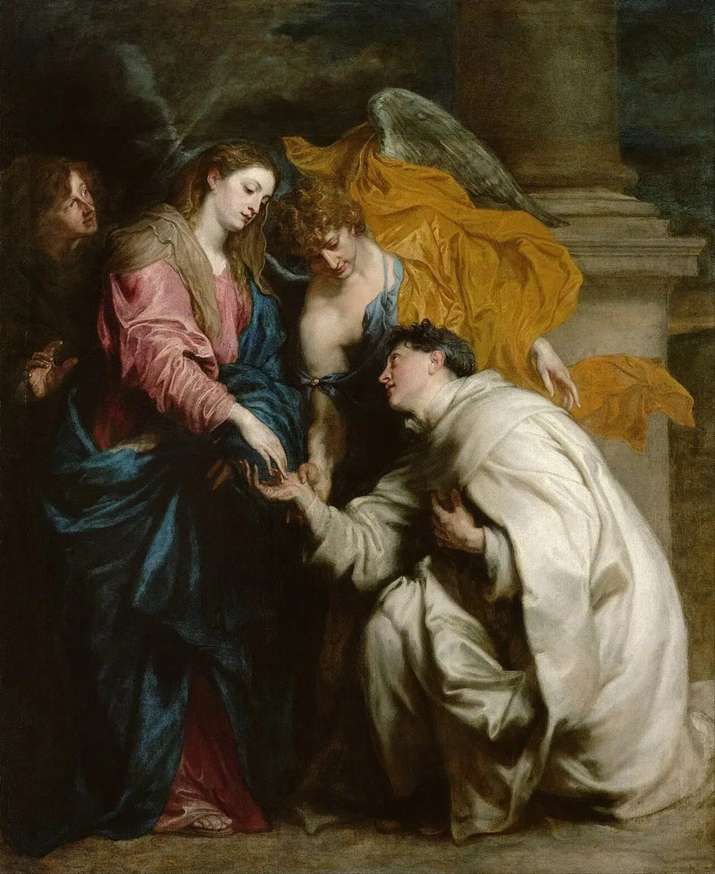 The Mystical Betrothals of the Blessed Joseph Hermann with the Virgin Mary - Antoine van Dyck
