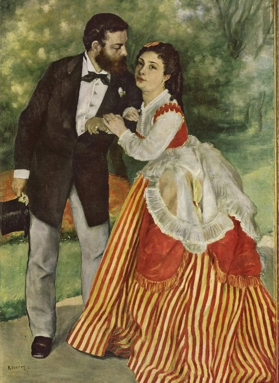 The Fiancés - The Household Sisley - Pierre-Auguste Renoir
