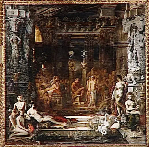 The Girls of Thespius - Gustave Moreau
