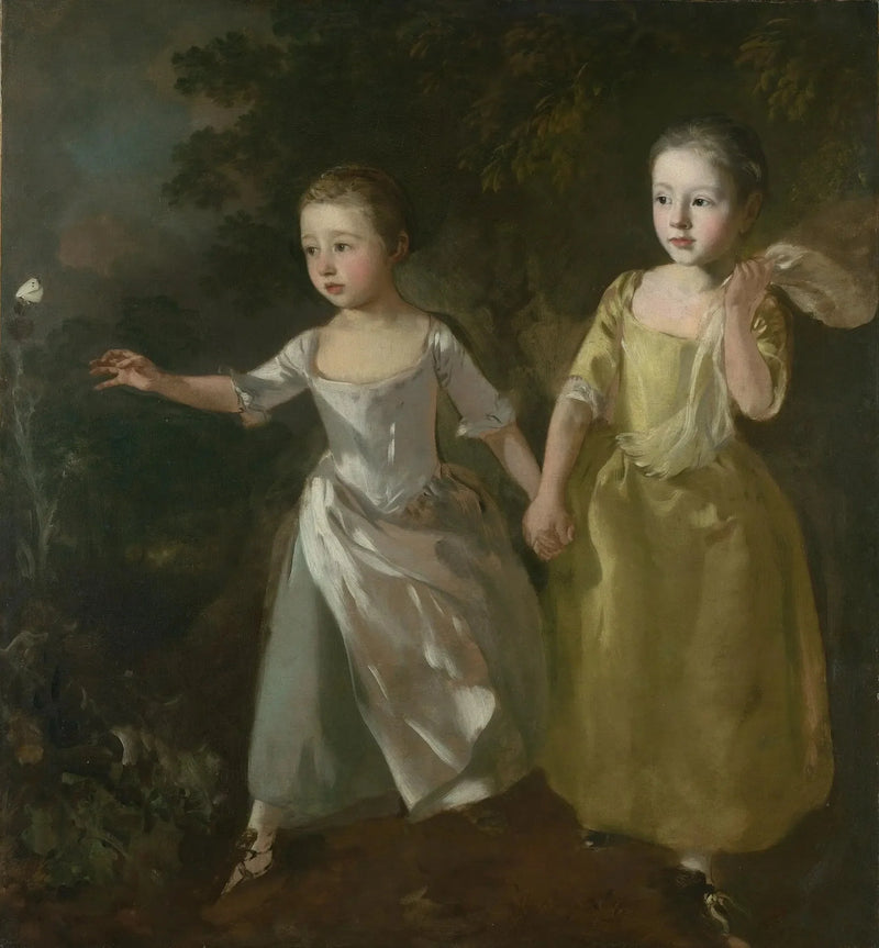 The painter's daughters hunting butterflies - Thomas Gainsborough
