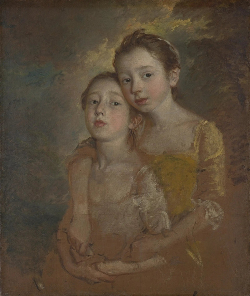 The painter's daughters with a cat - Thomas Gainsborough
