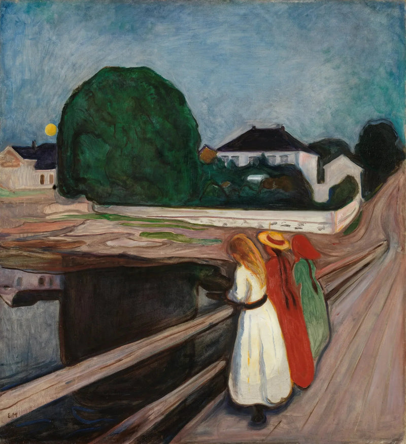 The Girls on the Bridge - Edvard Munch