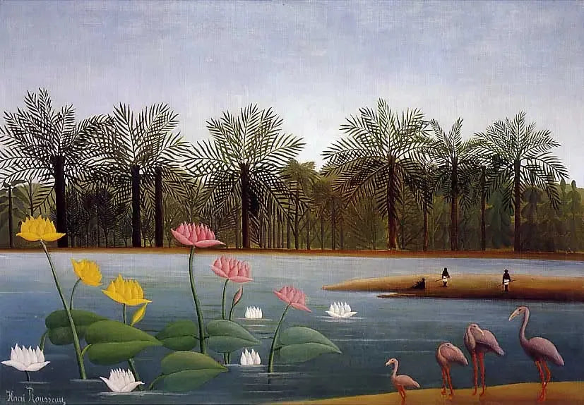 The Flamingos - Henri Rousseau