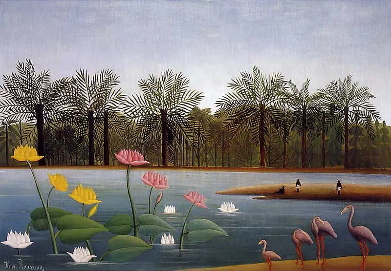 The Flamingos - Henri Rousseau