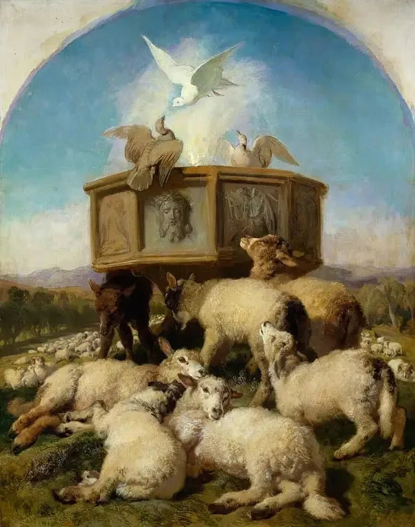 The fonts baptismaux - Edwin Henry Landseer