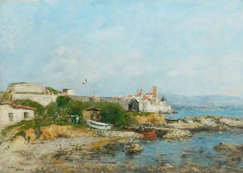 The fortifications of Antibes - Eugène Boudin