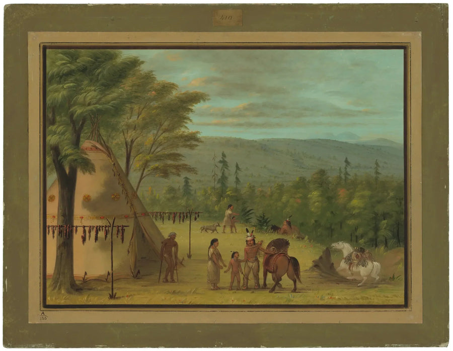 The Cheyenne brothers begin their autumn hunt - George Catlin