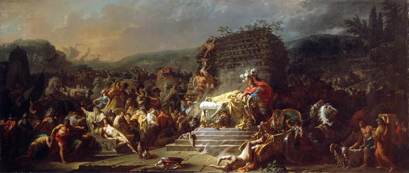 The Funeral of Patroclus - Jacques-Louis David