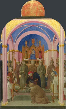 The Funerals of Saint Francis - Stefano di Giovanni (Sassetta)